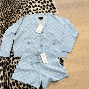 NWT Ellandemm Set with Cardigan (xl) and Shorts (L)